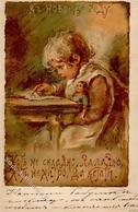 Kunst Russland Sign. Bem, Elizabeta Kind Puppe  Künstlerkarte I-II - Ohne Zuordnung
