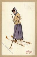 Pellegrini, A. H. Ski Laufen Künstlerkarte 1913 I-II - Ohne Zuordnung