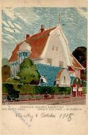 Kunstgeschichte Darmstadt Das Blaue Haus Prof. J. M. Olbrich 1908 Künstler-Karte I-II (Aufbrauchsaufgabe) - Christiansen