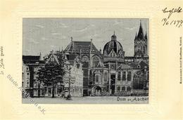 Seide Gewebt Aachen (5100) Dom 1899 I-II Soie - Ohne Zuordnung