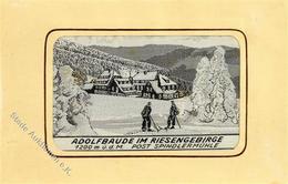Seide Gewebt Adolfbaude Im Riesengebirge I-II Soie - Ohne Zuordnung
