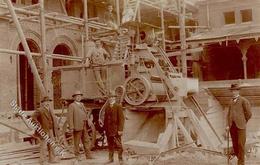 BERUFE/GESCHÄFTE - Foto-Ak - BAUMASCHINE, 1911 I - Werbepostkarten