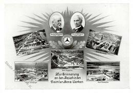 MERCEDES BENZ - Erinnerungskarte D. DAIMLER-BENZ WERKE I - Pubblicitari