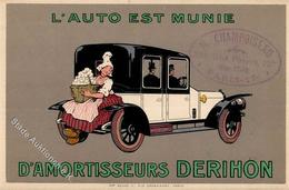 Werbung Auto D'Amortisseurs Derihon  Künstlerkarte I-II Publicite - Pubblicitari