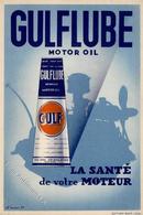 Werbung Auto Gulflube Motor Oil I-II Publicite - Pubblicitari