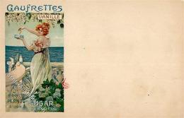 Werbung Dijon (21000) Frankreich Gaufrettes Vanille Biscuits Pernot Lithographie I-II Publicite - Pubblicitari