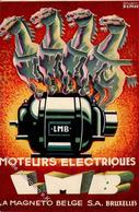 Werbung Elektro Motoren La Magneto Belge I-II Publicite - Pubblicitari