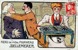 Werbung Fourneau Küchenherd Sign. Celos, E. Künstlerkarte 1907 I-II Publicite - Pubblicitari