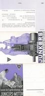 Werbung Junkers Motoren Klappkarte I-II Publicite - Pubblicitari