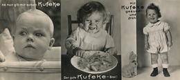 Werbung Kufeke Kindernahrung Lot Mit 9 Fotos Ca. 19 X 14 Cm I-II Publicite - Pubblicitari
