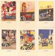 Werbung Lampo Benzina Superiore Lot Mit 6 Künstler-Karten I-II Publicite - Werbepostkarten