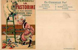 Werbung Paris (75000) Frankreich La Pastorine Peinture Email Farben Sign. Gray, H. Künstlerkarte I-II Publicite - Werbepostkarten