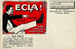 Werbung Troisvilles (59980) Frankreich Ecla Schuhcreme Wallez & Cie. Künstlerkarte I-II Publicite - Pubblicitari