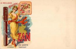 Werbung Uzes (30700) Frankreich Pastilles Zan Paul Aubrespy Lithographie I-II Publicite - Werbepostkarten