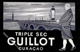 Alkoholwerbung Triple Sec Guillot Curacao Künstlerkarte I-II - Werbepostkarten