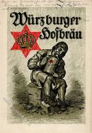 Bier Würzburger Hofbräu Künstlerkarte I-II Bière - Publicidad
