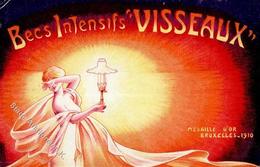 Lampe Becs Intensifs Visseaux Werbe AK 1915 I-II (Eckbug) - Publicidad