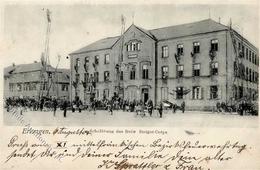 Feuerwehr Erlangen (8520) Schulübung Des Freiw. Steiger Corps 1904 I-II Pompiers - Feuerwehr