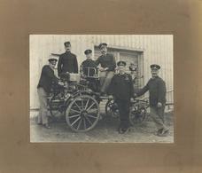 Feuerwehr Oldtimer Pumpfahrzeug Um 1900 Foto 24 X 18 Cm Auf Karton I-II Pompiers - Feuerwehr