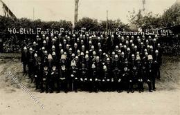 Feuerwehr Schonach (7745) 40. Stift. Fest Freiw. Feuerwehr  Foto AK 1914 I-II Pompiers - Pompieri