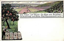 Landwirtschaft Dünger Thomasmehl Künstlerkarte I-II Paysans - Esposizioni