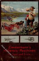 Landwirtschaft Saat Und Erntemaschinen Zimmermann I-II (Marke Entfernt) Paysans - Exposiciones