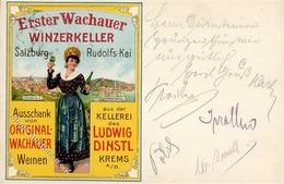 Wein Erster Wachauer Winzerkeller Lithographie 1905 I-II (fleckig) Vigne - Esposizioni