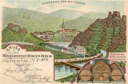 Wein Mayschoß (5481) Mayschosser Winzer Verein Lithographie 1903 I-II (fleckig) Vigne - Esposizioni