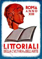 Ausstellung Roma (00100) Italien Littoriali Della Cultura E Dell'Arte Künstlerkarte I-II Expo - Exposiciones