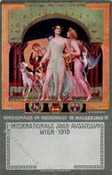 Ausstellung Wien (1010) Österreich I. Internationale Jagd Ausstellung Sign. Schram, A. H. Künstlerkarte 1910 I-II Expo C - Ausstellungen