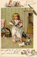 Weihnachten Kind Spielzeug Lithographie 1899 I-II Noel Jouet - Sonstige & Ohne Zuordnung