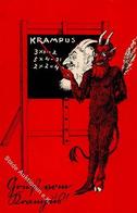 Krampus Künstler-Karte I-II - Andere & Zonder Classificatie