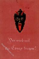 Krampus Künstlerkarte 1913 I-II (fleckig) - Sonstige & Ohne Zuordnung