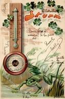 Frosch Barometer Lithographie 1901 I-II Grenouille - Altri & Non Classificati