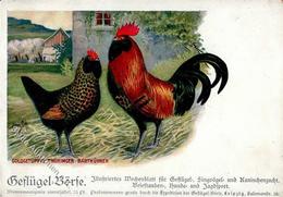 Huhn Goldgetupfte Thüringer Barthühner Künstlerkarte I-II - Altri & Non Classificati