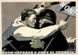 Russische Propaganda Soldat Künstlerkarte I-II - Ereignisse