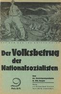 Buch Politik Der Volksbetrug Der Nationalsozialisten Rede Des Reichstagsabgeordneten Hoegner, Wilh. Dr. 1930 Verlag J. H - Ereignisse