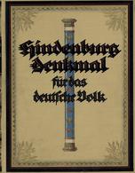 Buch Politik Hindenburg Denkmal Für Das Deutsche Volk Hrsg. Lindenberg, Paul 1924 Vaterländischer Verlag 411 Seiten Sehr - Eventos
