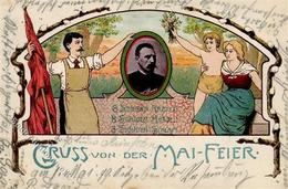 Gruss Von Der MAIFEIER - O München 1899 I-II Montagnes - Uniformi
