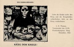 INT.GEWERKSCHAFTSBUND AMSTERDAM - Prop-Ak 1922 Sign. Käthe Kollwitz I - Uniformi