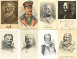 Persönlichkeiten Adel Heerführer Und Prominente Partie Mit Circa 40 Künstler-Karten I-II - Guerra 1914-18