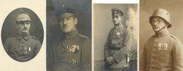 WK I Lot Mit 23 Ansichtskarten Soldaten In Uniform Mit Orden I-II - Guerra 1914-18