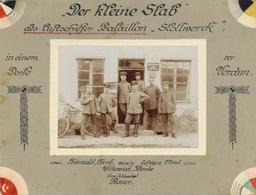 WK I Luftschiffer Bataillon Stollwerk Der Kleine Stab Foto Auf Karton I-II - Guerra 1914-18