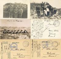 WK I Marine Wangerooge (2946) Botskanonen Baterie Lot Mit 4 Foto-Karten U. 3 Feldpostkarten I-II - Guerra 1914-18