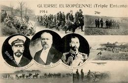 WK I Nicolas II Poincare U. George V. Triple Entente I-II - Guerra 1914-18