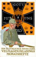 WK I Soldat Fahne Neujahr Sign. Maier, Johann B. Künstlerkarte I-II Bonne Annee - Guerra 1914-18