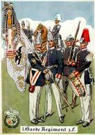 Regiment <nr. 1 Garde Regt5. Zu Fuß Sign. Pietsch, Paul Künstlerkarte I-II - Reggimenti