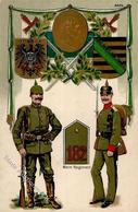 Regiment Freiberg (O9200) Nr. 182 Infanterie Regt. Prägedruck I-II - Reggimenti