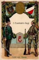 Regiment Hanau (6450) Nr. 3 Eisenbahnregiment 1915 I-II - Reggimenti