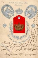 Regiment Karlsruhe (7500) 1. Bad. Leib Dragoner Regt.  Prägedruck 1904 I-II (fleckig) - Reggimenti